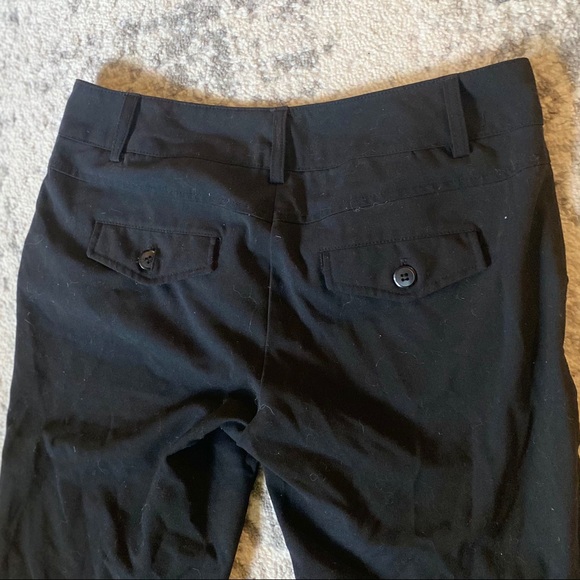 Black Stretch Cropped Pants - Picture 3 of 4